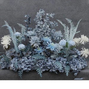 Vente en gros fausses fleurs bleues fleurs artificielles de haute qualité pour la décoration intérieure fleurs au toucher réel - Product Image 2