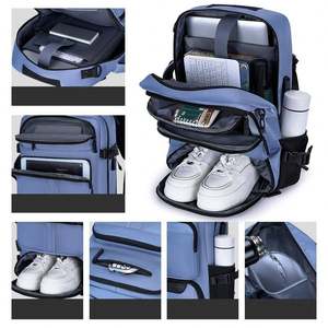 Large Capacity Travel <b>Backpack</b> Business Laptop <b>Backpack</b> Overnight Duffel Bag Daypack <b>with</b> Shoes <b>Compartment</b> - Product Image 2