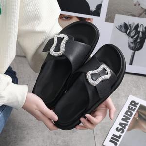 รองเท้าแตะสายรัดส้นสไตล์เกาหลีเข้ากับทุกชุดรองเท้าแตะชายหาดกันลื่นสำหรับใส่ในบ้านรองเท้าแตะสำหรับใส่ในฤดูร้อน - Product Image 6