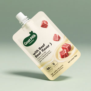 Personalizable 100mL 200ml 300ml 500ml Doypack Juice Retort Bolsa de comida para bebés Stand up Spout Bolsa para puré - Product Image 3