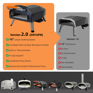 Four à pizza <span class=keywords><strong>vertical</strong></span> mobile multifonctionnel allemand de 16 pouces, capacité de table, vente, feu - Product Image 5
