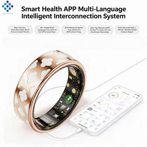 Bague connectée R10M personnalisée en émail, étanche IP68, moniteur de fréquence cardiaque, contrôle par application, analyse de santé IA, longue autonomie de la batterie 5-10 jours - Product Image 5