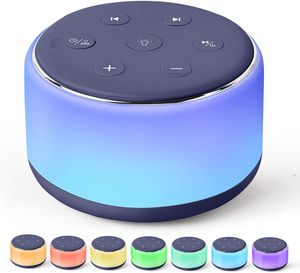 Lámpara Nocturna LED RGB Portátil, Máquina de Sonido con Ruido Blanco, Altavoz Inalámbrico Recargable de Escritorio, Múltiples Sonidos Relajantes <span class=keywords><strong>para</strong></span> <span class=keywords><strong>Dormir</strong></span> - Product Image 4