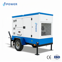 100KVA 80kW 3-Phasen Industrie-Datencenter Anhänger-Typ Leiser Wassergekühlter Dieselgenerator mit Autostart ATS Fernbedienung