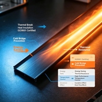Bande de rupture thermique PA66 GF25 Polyamide renforcée avec fibre de verre pour façade de bâtiment haute résistance, qualité résistante aux intempéries