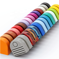 BEBRICKS Série de pièces de construction 24246 Tuile 1x1 Demi-cercle Stade Étendu Blocs de construction Pièce de pistolet airsoft pour enfants Cadeau