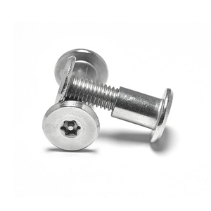 Offre Spéciale acier inoxydable laiton Chicago livre vis en cuir goupille <span class=keywords><strong>Torx</strong></span> chanfreiné tête plate mâle femelle vis fabricant direct - Product Image 5