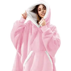 Casaco de caxemira plus size com capuz para mulheres moda europeia e americana cobertor de manga comprida quente com capuz para caxemira