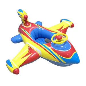eco-friendly vinyl safety inflatable airplane baby pool float seat durable PVC comfort blow up plane toddler swimming ring boat