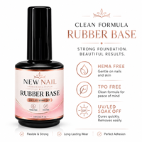 Vernis Gel Base Coat Caoutchouc Soak Off en Gros pour Renforcement des Ongles Naturels Manucure UV LED
