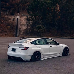 Actualización Tesla <span class=keywords><strong>Model</strong></span> <span class=keywords><strong>3</strong></span> con kit de cuerpo ancho LB, difusor de parachoques delantero, arcos de rueda, presas de aire para renovación - Product Image 4