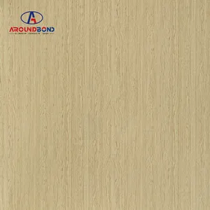 Panel komposit aluminium kayu acp acm, pelapis dinding eksterior panel 3mm 4mm 5mm kualitas tinggi