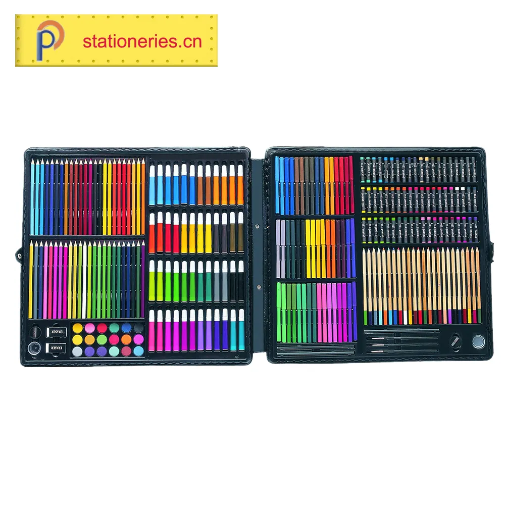 Vendas quentes Novo Design Criativo Mais Novo de Boa Qualidade Tintas Pintura Kit 258-pedaço de Arte Da Caligrafia Conjunto de Lápis de Colorir