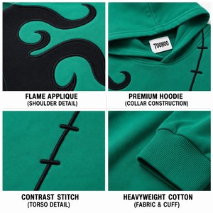 เสื้อฮู้ดซิปเต็มตัวแบบกำหนดเอง ผ้าฝ้ายฟลีซหนา 400GSM สตรีทแวร์ โรงงาน OEM ODM จัดส่งรวดเร็ว รับทำโลโก้ตามสั่ง - Product Image 3