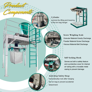 Machine d'emballage automatique de sacs volumineux pour poudres et granulés avec remplisseur de sacs FIBC de 500 à 2000 kg - Product Image 3