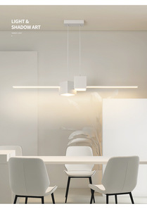 โคมไฟเพดาน LED แบบมินิมอล แสงสีขาวเย็น 1000*170 มม. สำหรับห้องนั่งเล่น พร้อมฝาครอบกระดาษ ค่า CRI สูง 90 Ra90 - Product Image 5