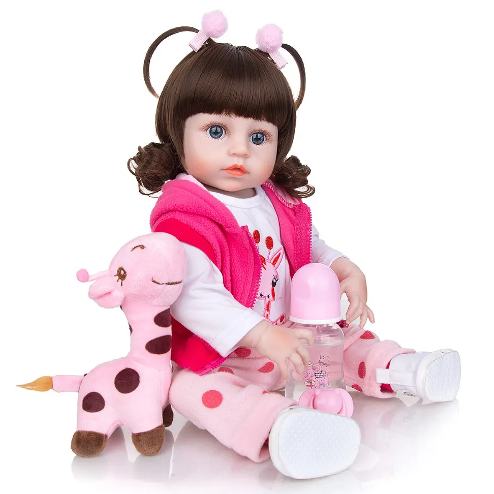 16.5 इंच 55CM रूसी बातचीत गुड़िया बात कर खिलौने लड़कियों के लिए