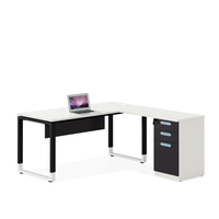 Table de bureau moderne extensible en bois de style européen avec structure en alliage d'aluminium pour usage commercial, dernier design, Guangdong Chine