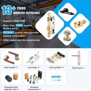 אמריקאי אגוז דלת עץ ידית פנים ידית פנים ידית שינה אבץ שחור סגסוגת אגוז דלת ידית ידית ידית מנעול - Product Image 6