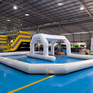 Pista de Carreras Inflable Blanca Personalizada <span class=keywords><strong>para</strong></span> Autos de Choque, Pista de PVC <span class=keywords><strong>para</strong></span> Juegos en Interiores y Exteriores, <span class=keywords><strong>para</strong></span> Alquiler en Eventos y Fiestas - Product Image 5