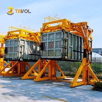 Nouveau système de basculement de conteneurs 20 pieds, basculeur/tilter double voie, capacité de levage 40T, mobile pour le transport de déchets alimentaires, fer et produits chimiques