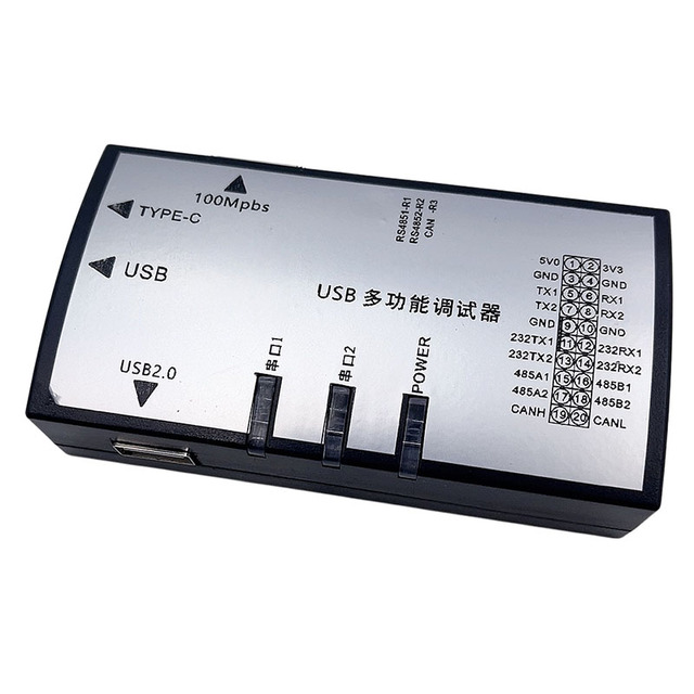 Professional USB Serial Adapter Type-C Support RS232/RS485/RS422/Ethernet Interfaces High-Speed Data Transfer for Laptop PC