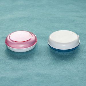 HUIYA Dental Retainer Case <b>Pink</b> And Blue Rotating Storage For Oral Therapy Equipment - Product Image 5