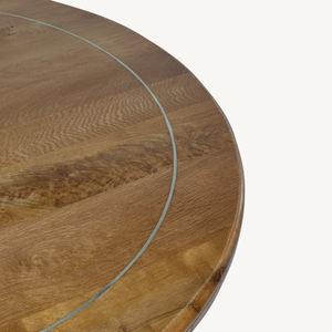 Table à manger ronde en bambou de style nordique et français, moderne et simple, rétro pour le salon, la salle à manger, meubles - Product Image 2