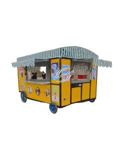 Commercial Mobile Street Food <b>Concession</b> <b>Trailer</b>, Multifunctional Night Market Cart for Burgers, Hot Dogs & Grilled Meat - Product Image 1