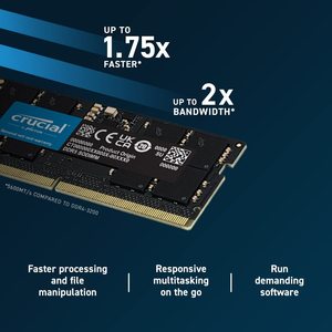 Original Crucial DDR5 Memoria <span class=keywords><strong>RAM</strong></span> <span class=keywords><strong>16GB</strong></span> 32GB 48GB 4800MHz 5200MHz 5600MHz Notebook Memoria SODIMM <span class=keywords><strong>Laptop</strong></span> - Product Image 4