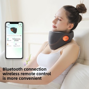 Cross-border Hot Compress Neck Brace Air Pressure Fixed <b>Head</b>-down Tilted Neck Cover Multi-mode Bluetooth App Control <b>Massager</b> - Product Image 3