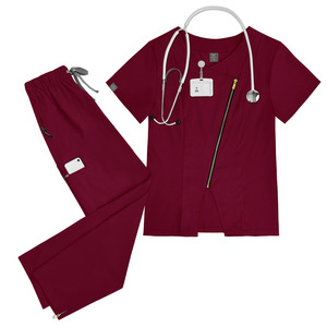 Uniformes de Enfermera de Alta Calidad para Hospital, Salón de Belleza, Spa, Conjuntos de Uniformes con Cierre, Ropa de Trabajo Estilo Casual, Tallas XS-2XL - Product Image 3