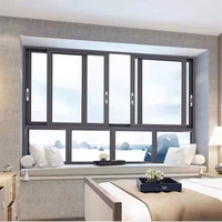 Ventanas y Puertas Corredizas Plegables Verticales de Aleación de Aluminio con Malla de Acero Inoxidable, Función de Inclinación y Giro, Diseño Resistente al Viento