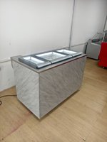-22 ℃   Vitrine Réfrigérée pour Crèmes Glacées, Gelatos et Sucettes Glacées, Température Réglable