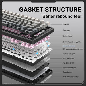 Clavier mécanique ONIKUMA G83 à trois modes, clavier de jeu pour ordinateur RGB à commutation à chaud, clavier sans fil 83 touches - Product Image 3