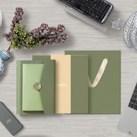 Carnets personnalisables en cuir PU à couverture rigide, avec reliure à chevalet, impression UV, pour coffret cadeau d'entreprise OEM/ODM