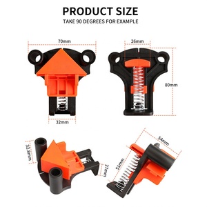 Serre-joints d'angle réglables en plastique pour le travail du bois, 4 pièces, 60/90/120 degrés, fixation rapide - Product Image 3
