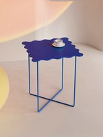 Table basse bleue de style chinois, petite table d'appoint, table de salon de luxe légère, nouvelle table créative en fer forgé, personnalisable, style italien