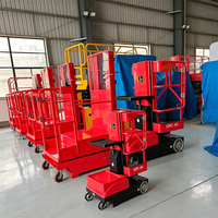 JCPROTECH Venta Directa de Fábrica Mini Carretilla Elevadora Eléctrica Recolectora de Pedidos 5m Elevación Alta para Almacén Batería de Plomo-Ácido Alta Eficiencia