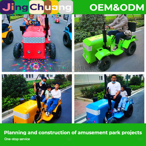 Go Kart <span class=keywords><strong>El</strong></span>éctrico con Pedales, Coche <span class=keywords><strong>de</strong></span> Choque <span class=keywords><strong>de</strong></span> Cuatro Ruedas con Neumáticos Grandes, Atracción <span class=keywords><strong>de</strong></span> Entretenimiento para Padres e Hijos - Product Image 1