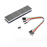 Stok MAX7219 modul matriks titik 4 in 1 modul tampilan terintegrasi modul tampilan matriks 4 titik