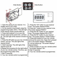 Control Remoto para Puerta de Garaje MITTO2 MITTO4 B RCB 02 04 RCB02 RCB04 KLEIO B RCA TRC1 TRC2 TRC4 433.92MHz