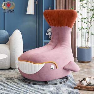 Vente en gros sur mesure siège pour enfants <span class=keywords><strong>petit</strong></span> requin animal chaise de canapé pour enfants fauteuil baleine paresseux meubles ludiques pour enfants - Product Image 2