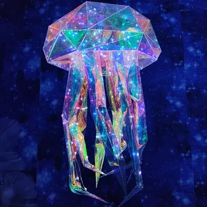 Venta al por mayor Gran Delfín luminoso medusas modelado Sea World diseño al aire libre Festival paisaje modelado luces