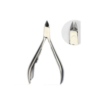 Coupe-cuticules professionnel en acier inoxydable, ouverture de mâchoire de 15 mm, lame tranchante, conception durable, pour ongles épais, forme plate