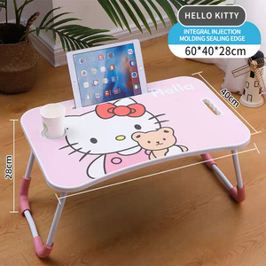 Venta al por mayor barato estilo de dibujos animados portátil plegable mesa de ordenador portátil niños escritorio de la computadora con el Centro de elevación lado de la cama para el estudio - Product Image 6
