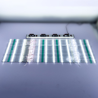 Bande LED de haute qualité, super luminosité, AC220V, diffuseur de bande LED, lentille de bande LED, lumière en aluminium, PCB blanc pour boîte lumineuse publicitaire