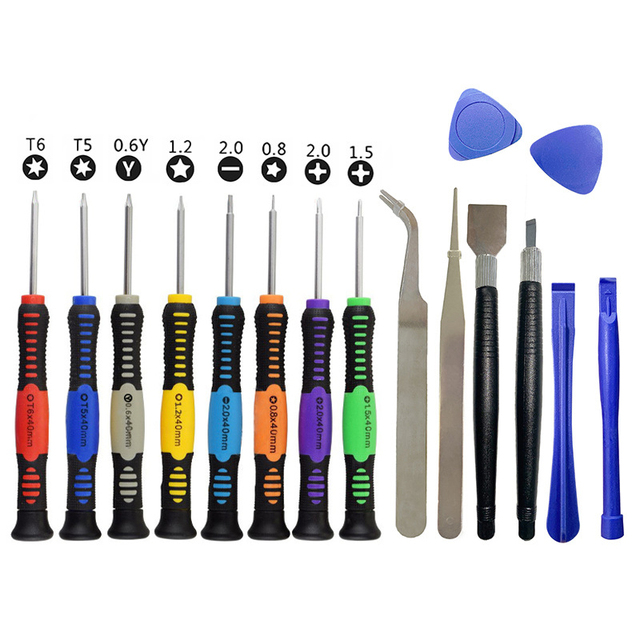 16 in 1 Screwdriver Set Mobile Phone Repair Opening Tools Screwdrivers Set Kit for iPhone Laptops Cellphone