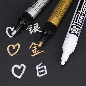 <span class=keywords><strong>ปากกา</strong></span>มาร์กเกอร์สีซากุระปลาย0.7/1.0/2.0มม. สีเงินสีทองปากกาอุตสาหกรรมคูเปอร์ - Product Image 2