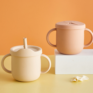 Recién llegado, juego de vajilla para bebé sin BPA, tazones, cuchara, babero, placa de succión dividida de silicona para bebé, juego de alimentación para destete de bebé - Product Image 3